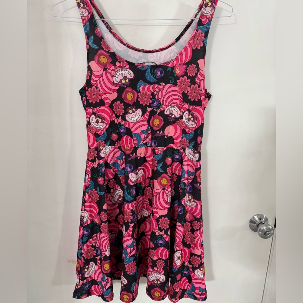 Disney Pink Scoop Neck Sleeveless Skater Dress